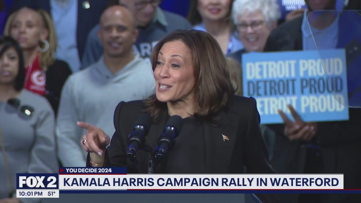 Vice President Kamala Harris on the campaign trail in Waterford